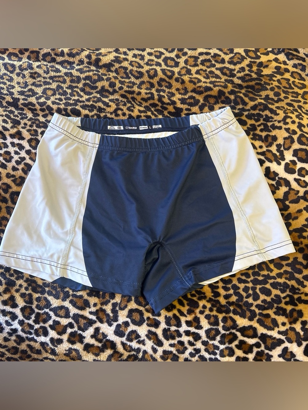 Navy and Light Gray Swim Shorts
